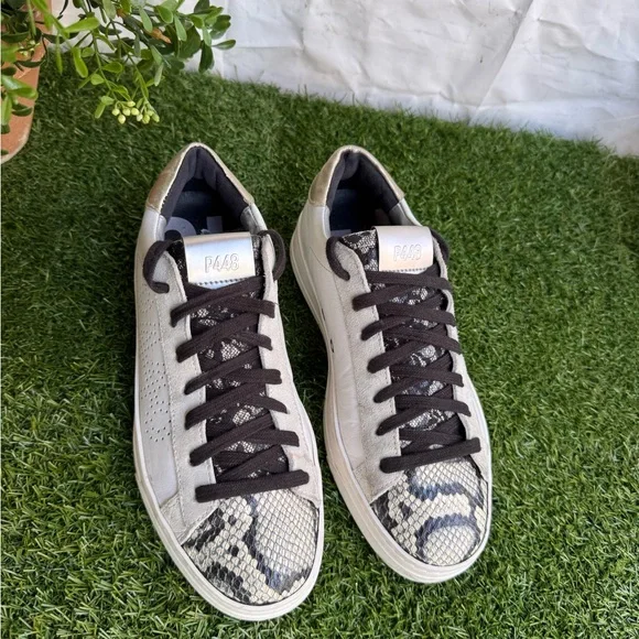 P448 women’s sneakers Black and White Sneakers size 38 US 8 - Picture 7 of 11